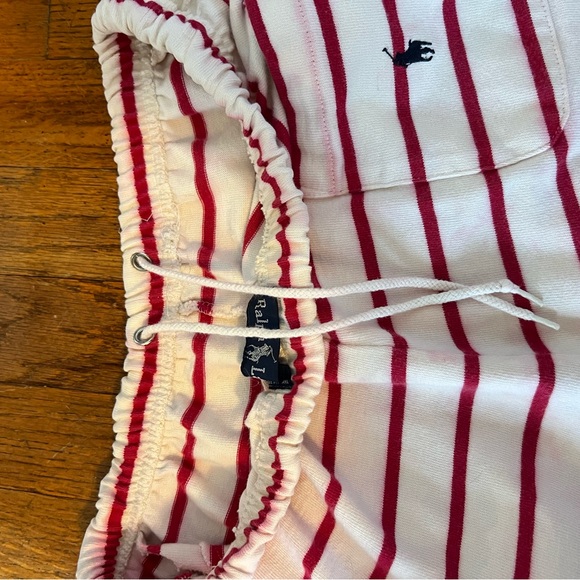 Ralph Lauren Woman’s pajama sweatpants Red and White Striped Bottoms - Picture 4 of 5